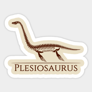 Plesiosaurus skeleton Sticker